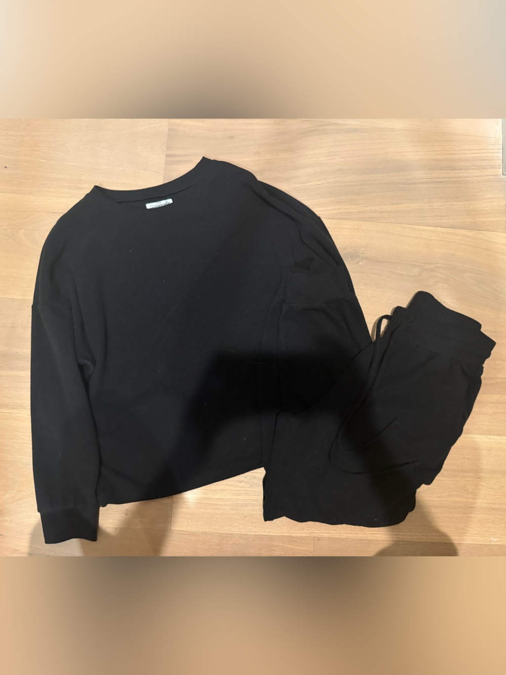Magnolia Black Long Sleeve Top and Pants Set